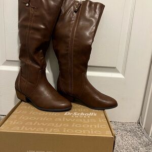 Dr. Scholl's Women's Over the Knee Brown Boots